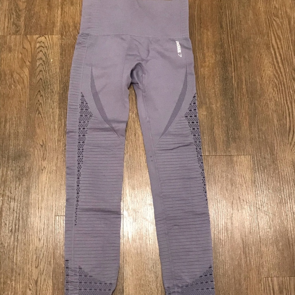 GYMSHARK ENERGY SEAMLESS LEGGINGS XS STEEL BLUE